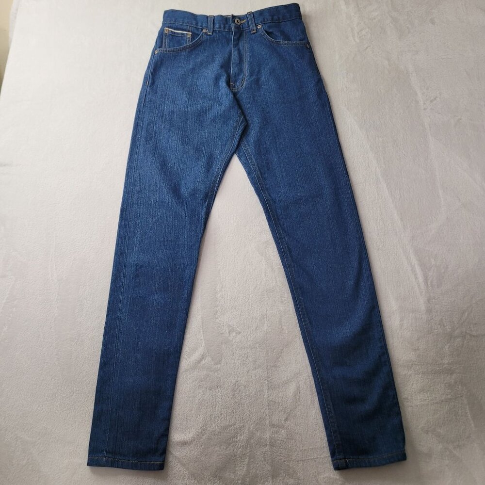 Naked & Famous Max Fit Island Blue Selvedge Women's Japanese Denim Jeans Size 27